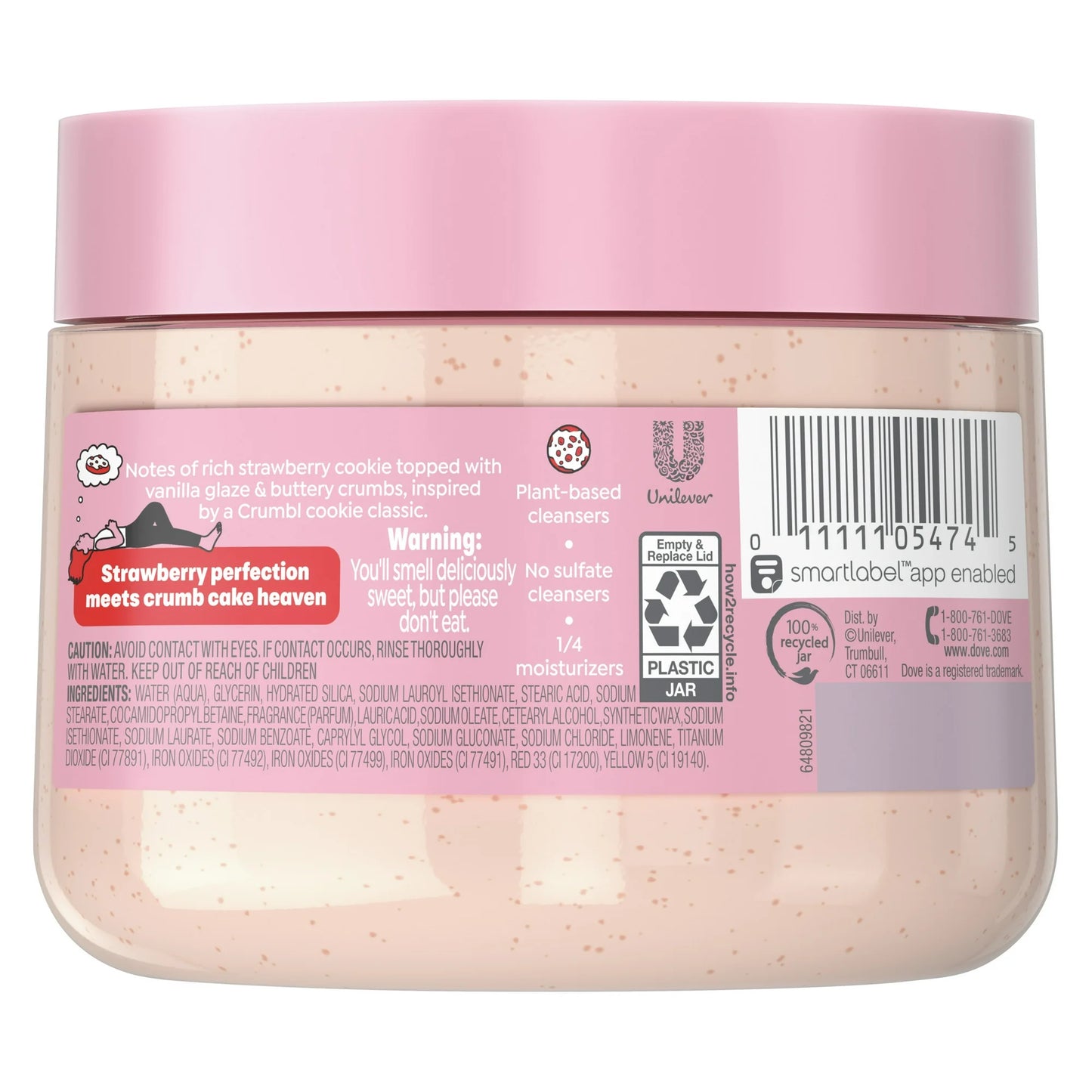 Exfoliating Body Scrub Strawberry Cookie, 15 oz - PREVENTA