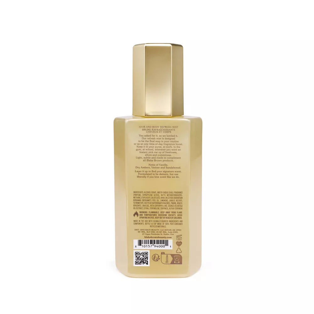 Sandalwood Vanille Hair and Body Refresh Mist - 5 fl oz