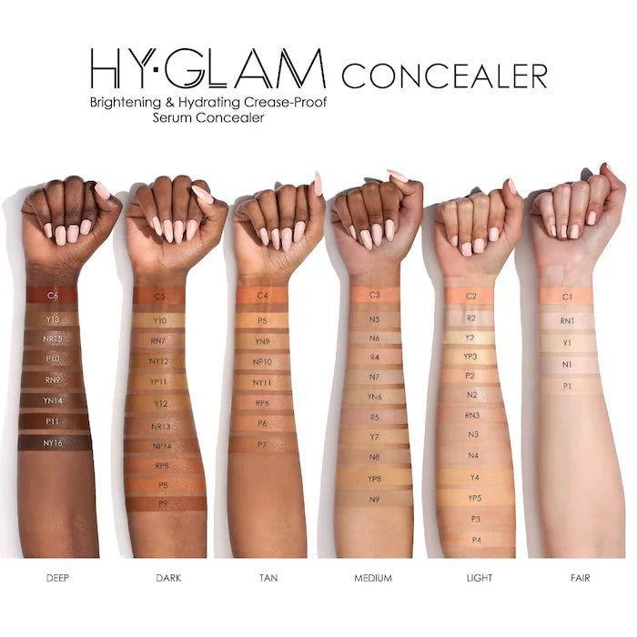 Hy-Glam Brightening & Hydrating Medium to Full Coverage Crease Proof Serum Concealer - PREVENTA