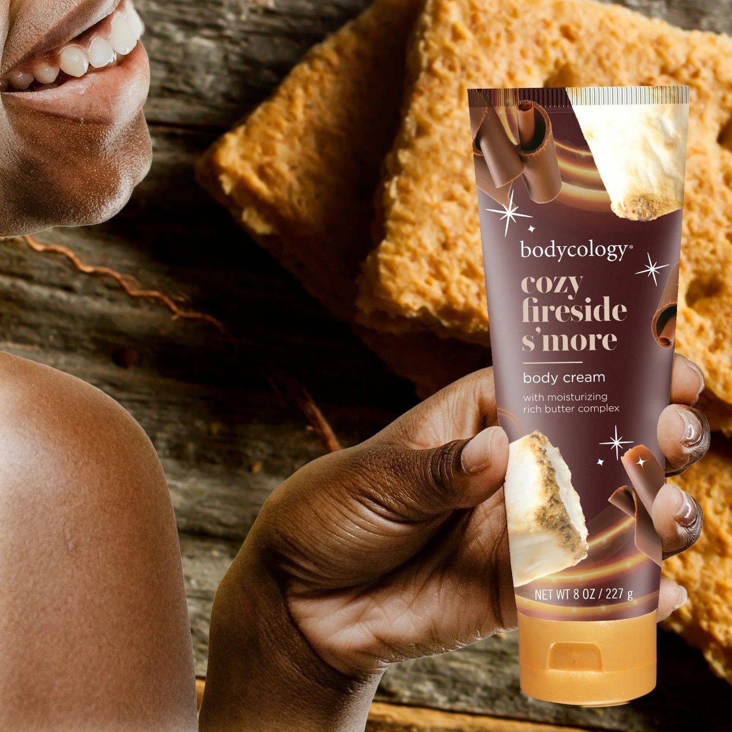 Shea Butter Body Cream, Cozy Fireside S'more - PREVENTA