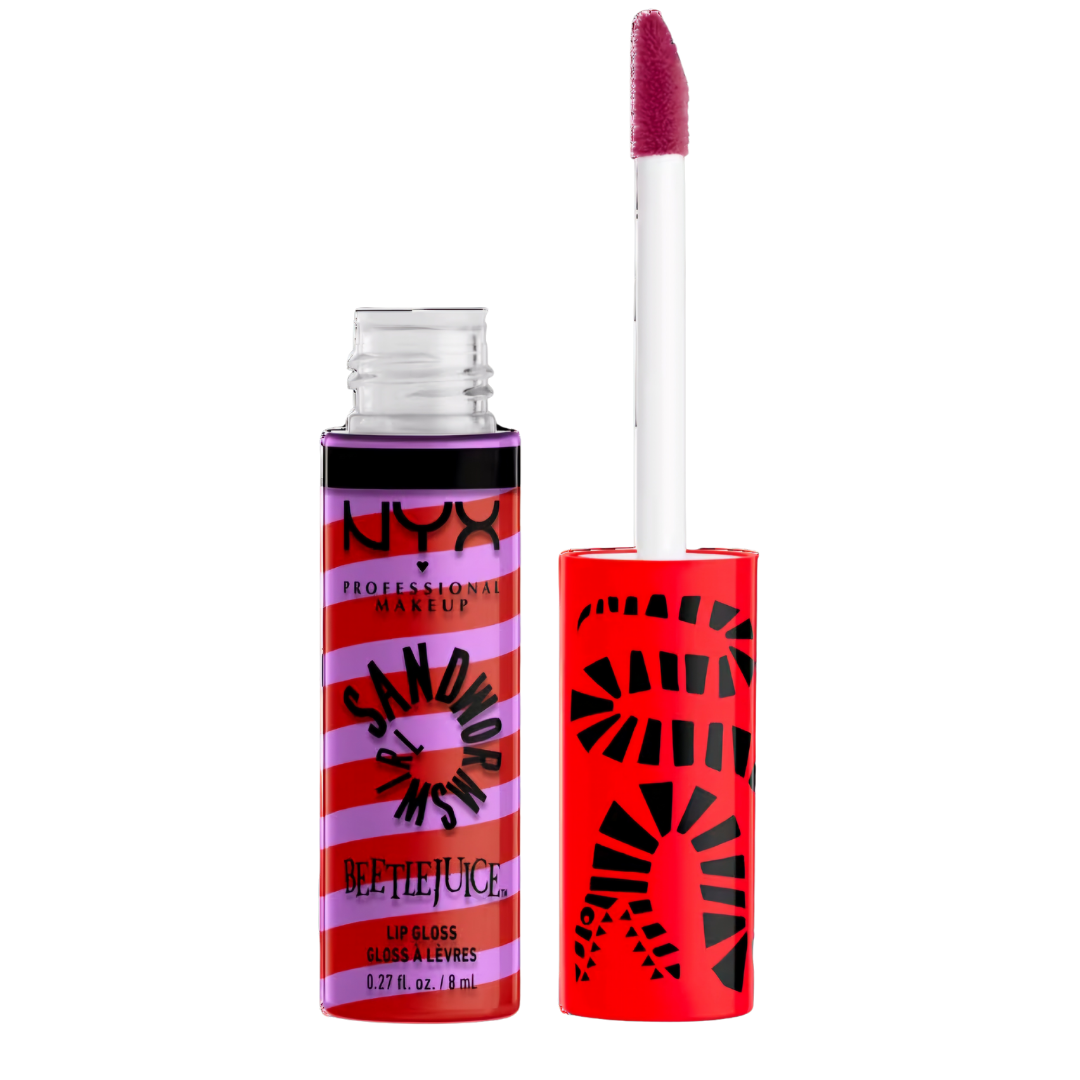 Limited Edition Beetlejuice Beetlejuice Sandworm Swirls Butter Gloss Non-Sticky Lip Gloss - PREVENTA