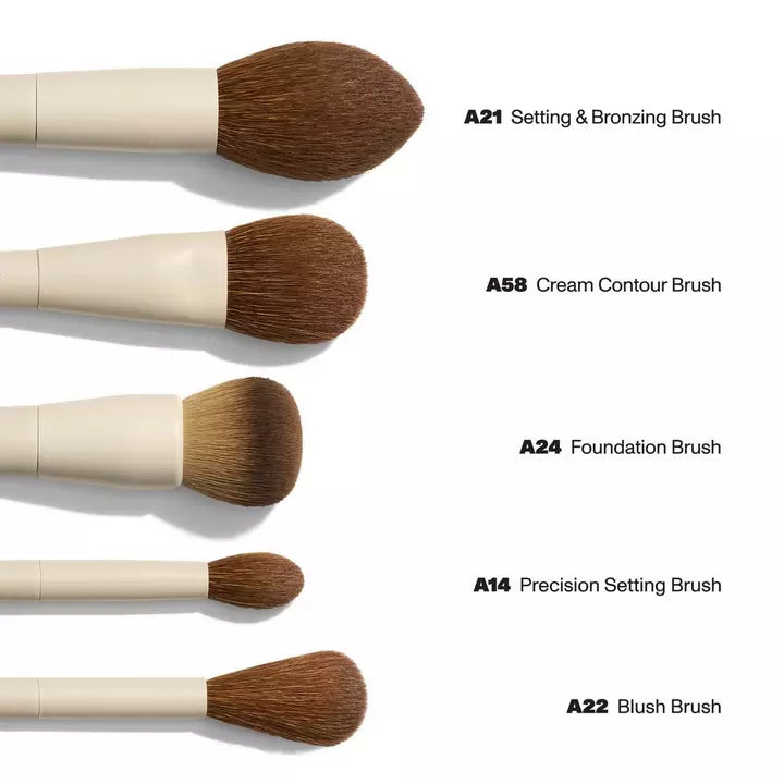 Morphe X Ariel Signature Face 5-Piece Face Brush Set - PREVENTA