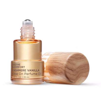 Glow On Roll-On Fragrance with Essential Oils - Cashmere Vanilla - PREVENTA