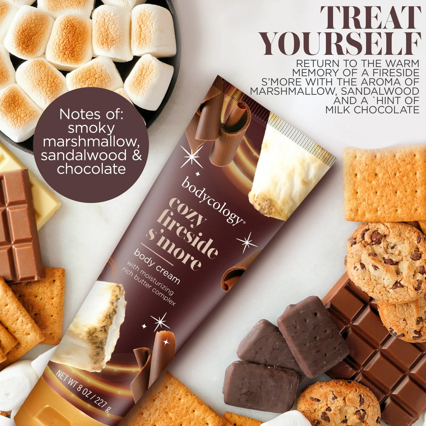 Shea Butter Body Cream, Cozy Fireside S'more - PREVENTA