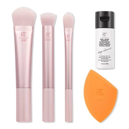 Feeling Festive 5-Piece Makeup Brush + Sponge Gift Set