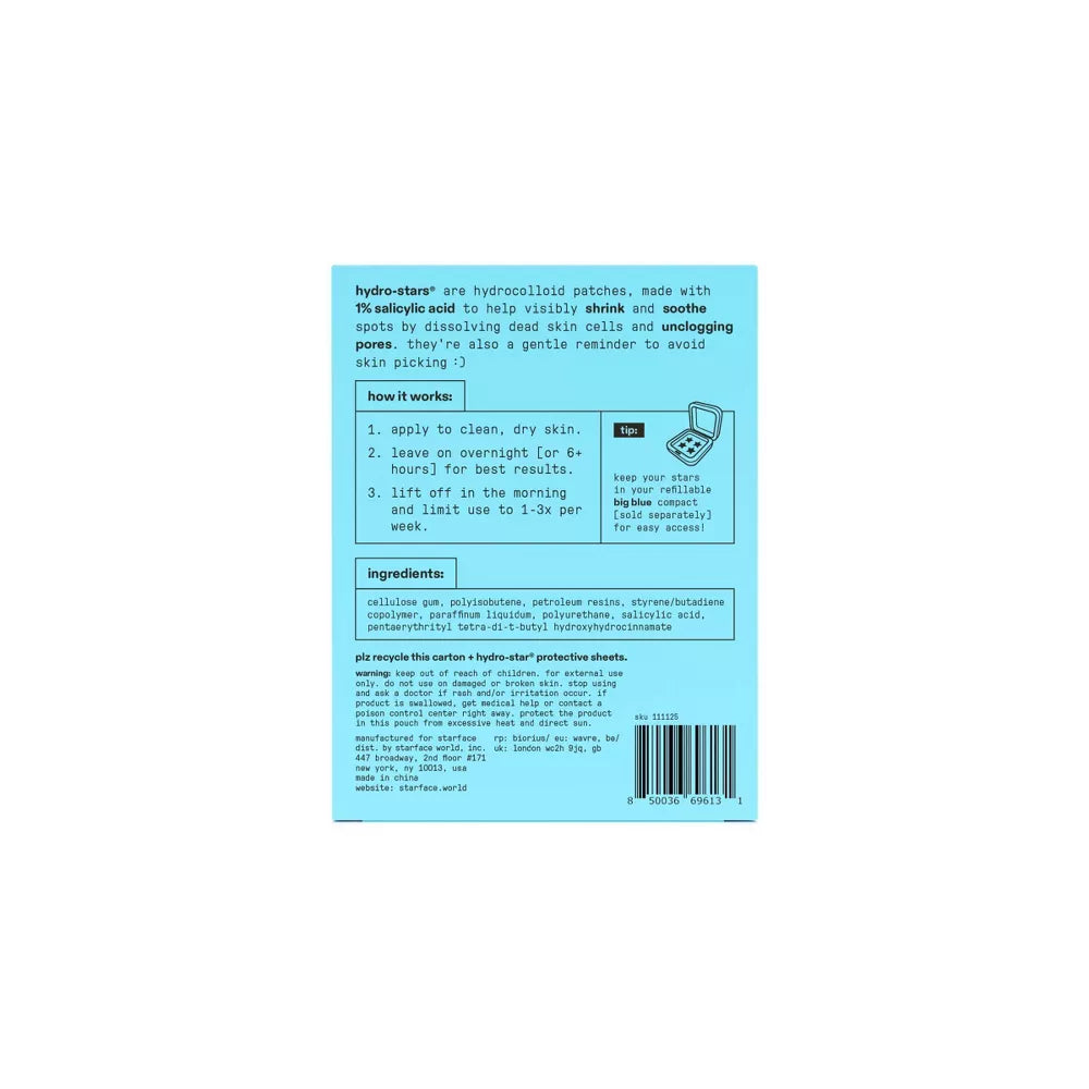 Blue Salicylic Patches - 16pc