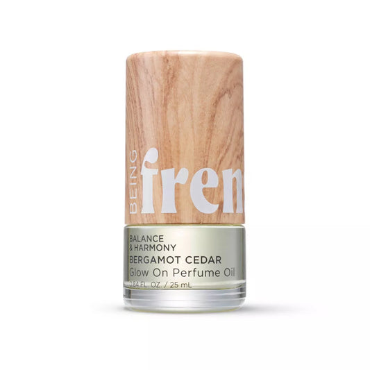 Glow On Roll-On Fragrance with Essential Oils - Earthy Bergamot Cedar - PREVENTA