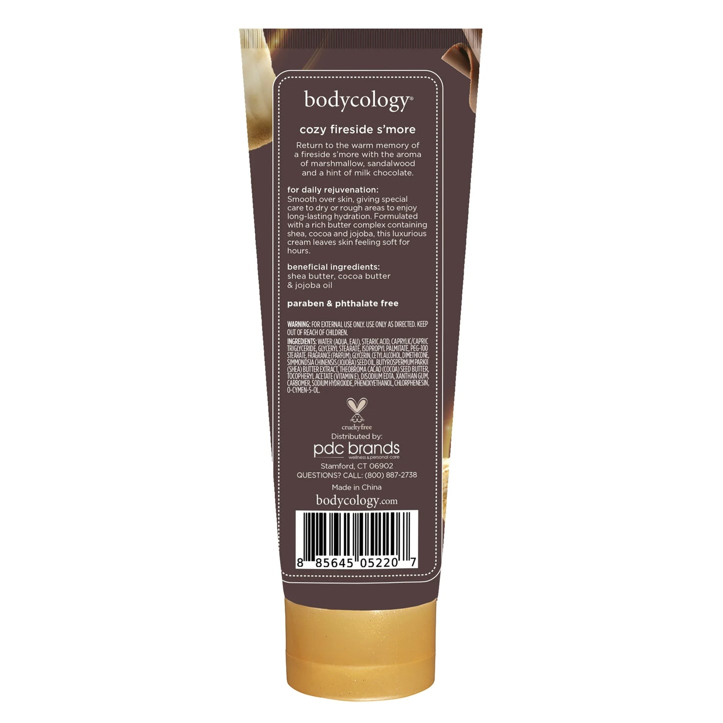Shea Butter Body Cream, Cozy Fireside S'more - PREVENTA