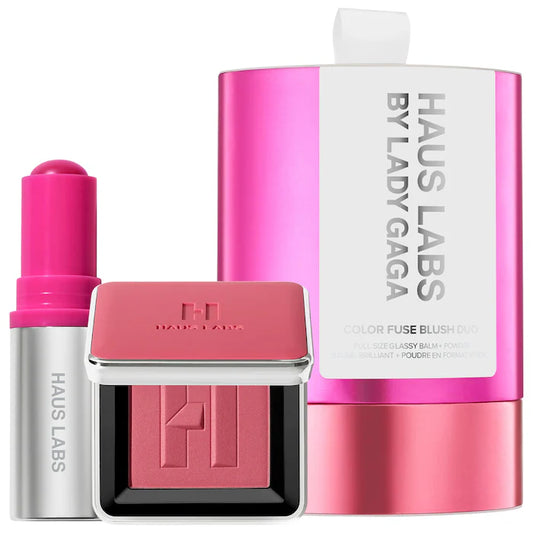 Color Fuse Glassy Blush Balm Stick + Powder Blush Set