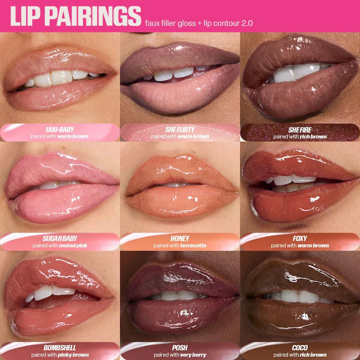 Faux Filler Shiny Non-Sticky Lip Gloss