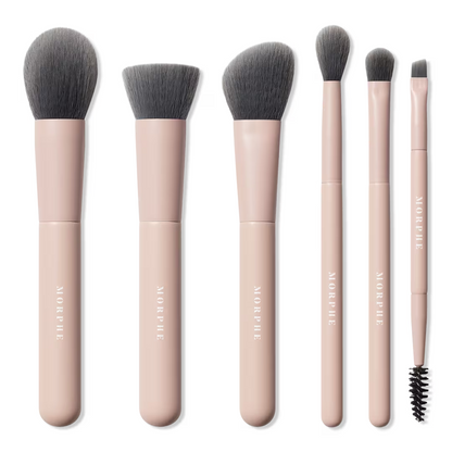 Travel Shaping Essentials Bamboo & Charcoal-Infused Travel Brush Set