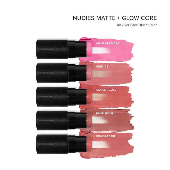 Nudies Matte + Glow Core All Over Face Plumping Peptide Blush - PREVENTA