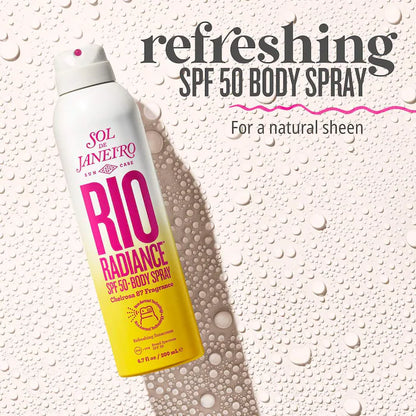 Rio Radiance™ SPF 50 Body Spray Sunscreen with Niacinamide - PREVENTA