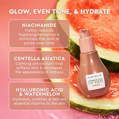 Watermelon Glow Niacinamide Hue Drops Sun Glow Serum - PREVENTA