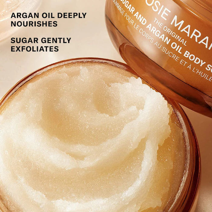 Always Nude (Unscented) - Argan Oil + Sugar Balm Refillable Exfoliating Body Scrub Jar - PREVENTA