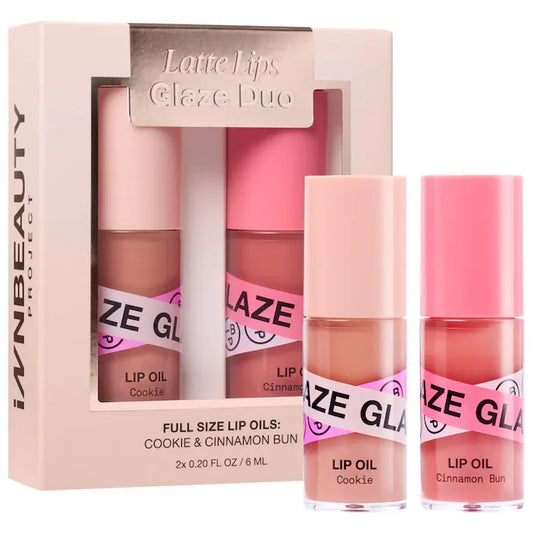 Latte Lips Lip Oil Glaze Duo - PREVENTA