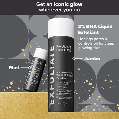 Gold Standard 2% BHA Jumbo & Mini Set for Clear Skin - PREVENTA