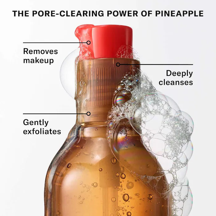 Pineapple Enzyme Exfoliating + Brightening Foaming Gel Cleanser with AHAs - PREVENTA