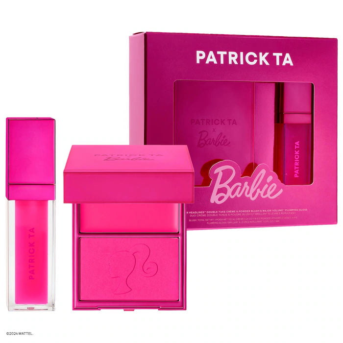 Patrick Ta x Barbie™ Blush Duo and Lip Plumper Set - PREVENTA