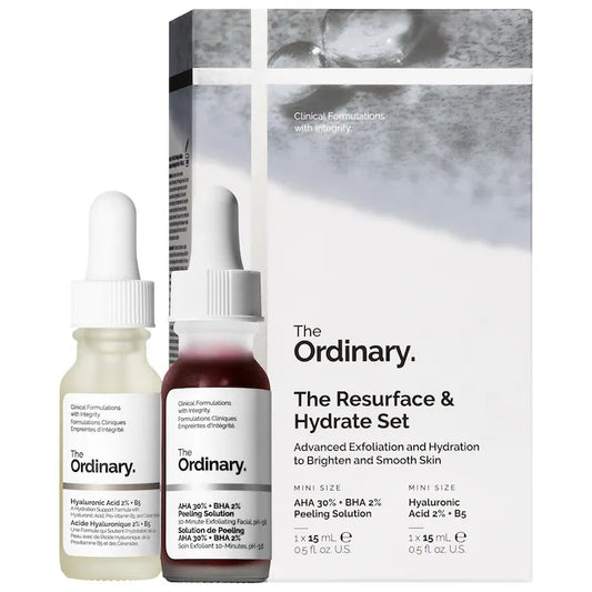 The Resurface & Hydrate Set with Hyaluronic Acid + AHA - PREVENTA