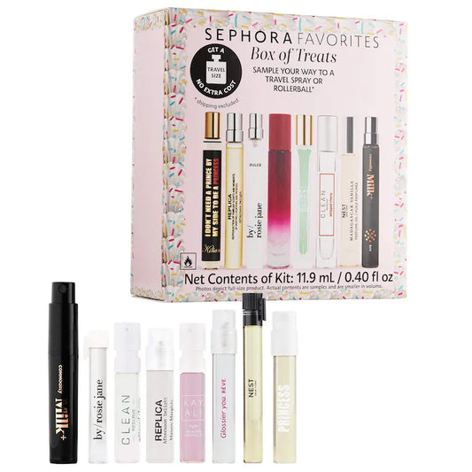 Box of Treats Mini Perfume Sampler Set w/ Redeemable Voucher - PREVENTA
