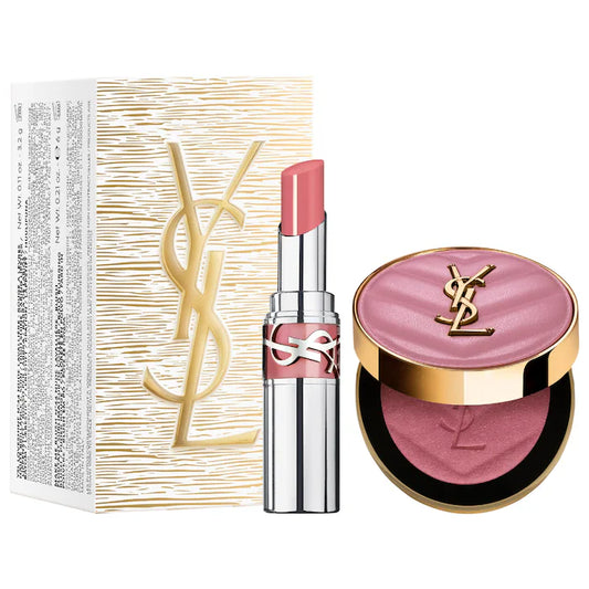 YSL Iconic Pink Make Me Blush & Loveshine Lip Oil Stick Set Preventa