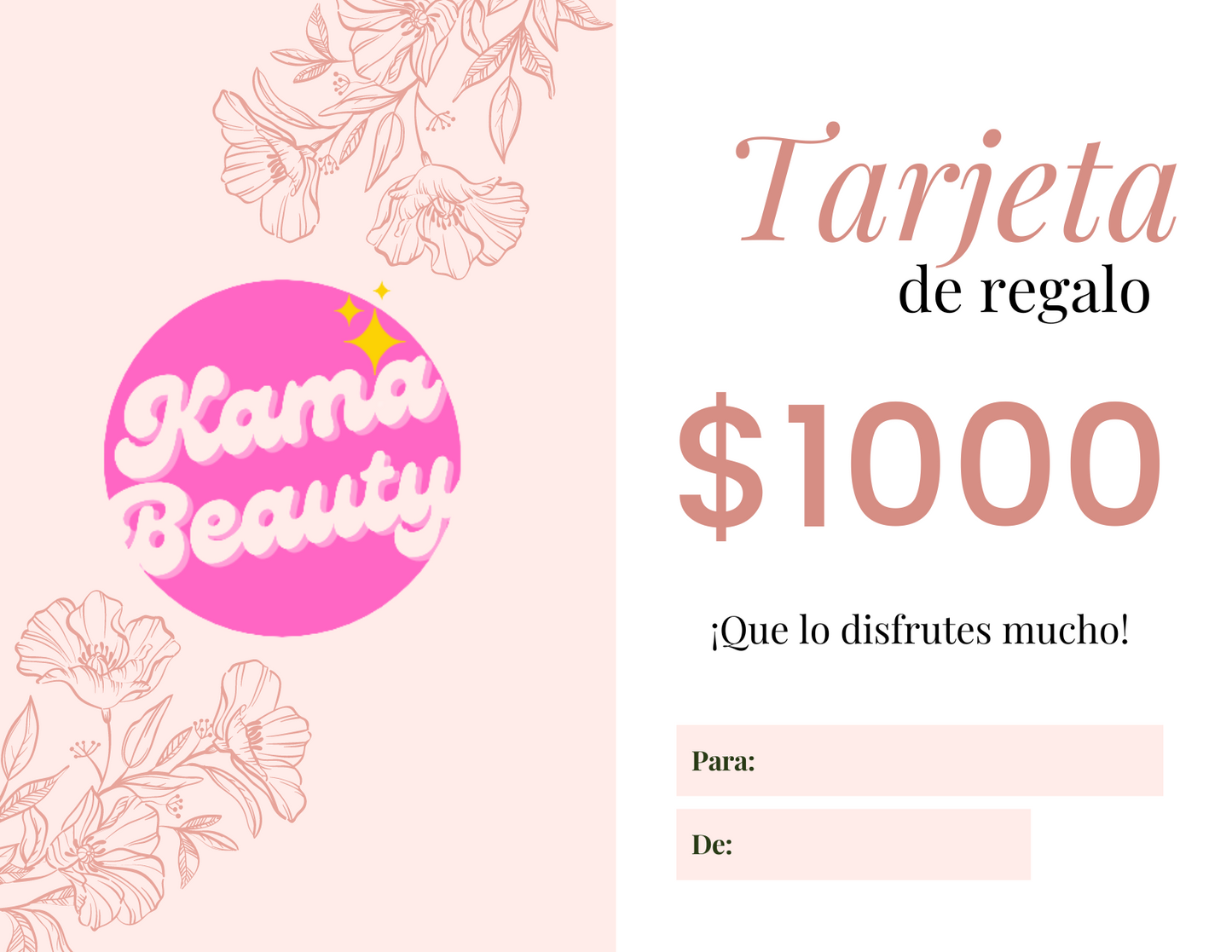 Kama Beauty Gift Card