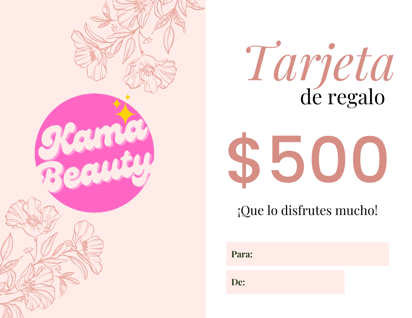 Kama Beauty Gift Card